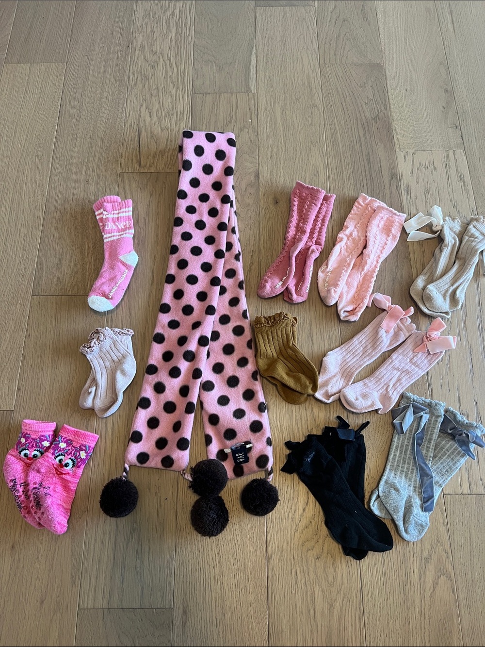 Girls 18-24 month sock set. With scarf